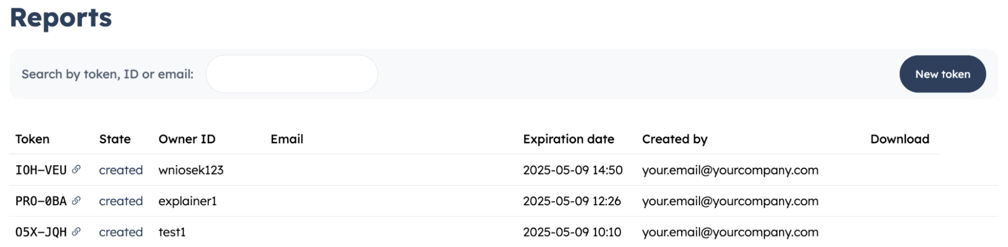 Reports List
